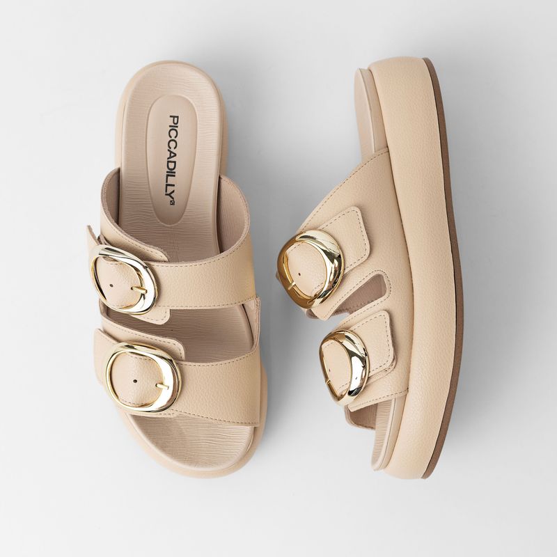 Tamanco Sol Anabela Médio Brule