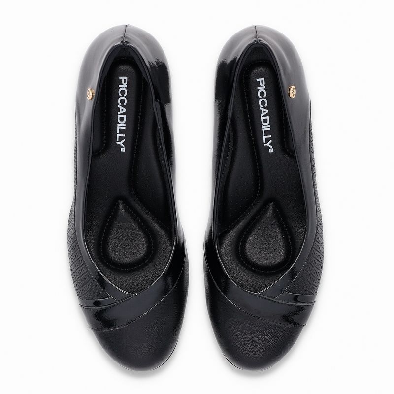 Scarpin Laura Salto Médio Preto