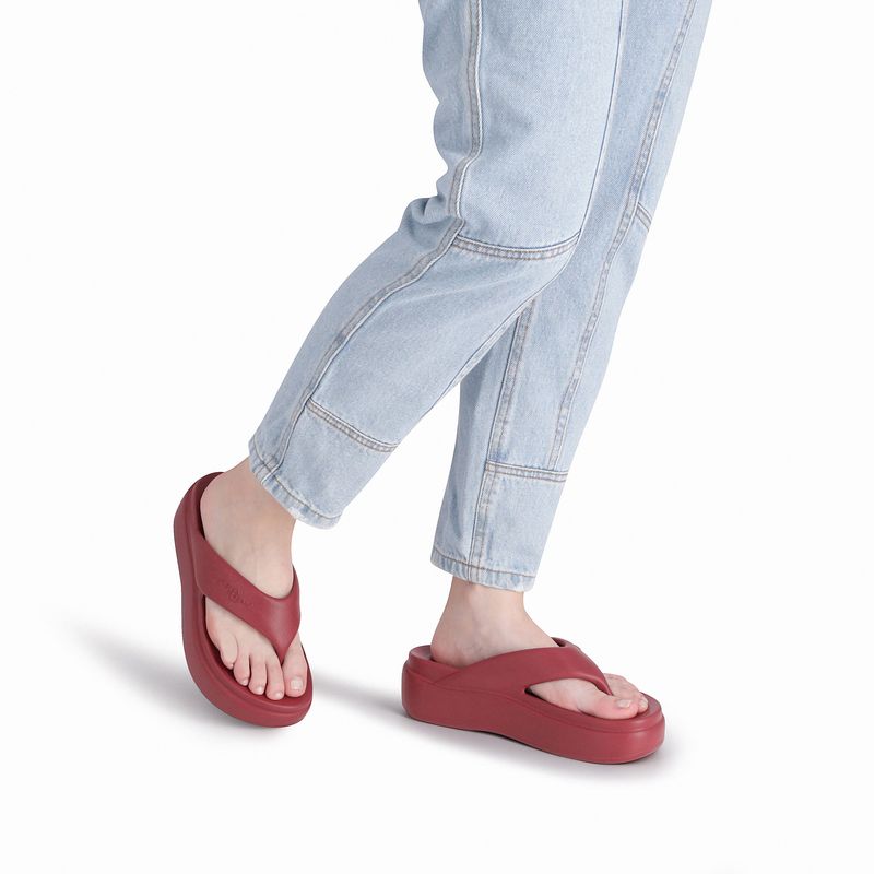 Chinelo Marshmallow Flatform Ruby