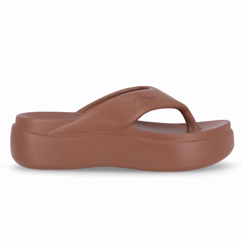 Chinelo Marshmallow Flatform Chocolate